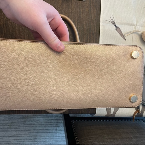 Michael Kors Cindy Leather Dome Satchel - Picture 7 of 7